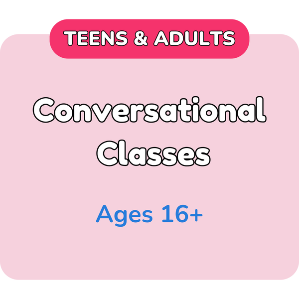 Kids Bolo conversational Urdu classes for teens and adults, ages 16 and up