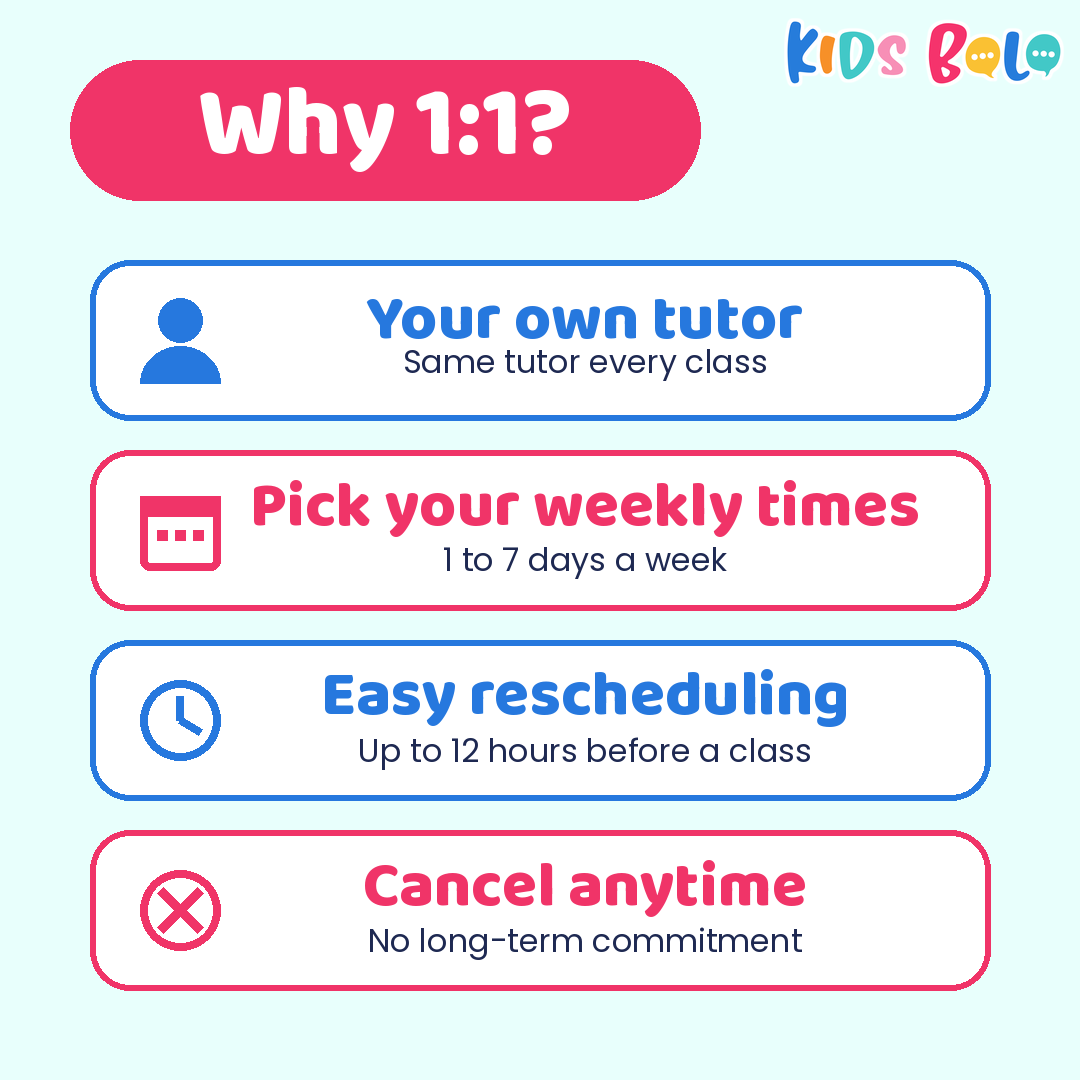Why 1:1 Urdu classes: your own tutor, pick your weekly times, easy rescheduling up to 12 hours before, cancel anytime