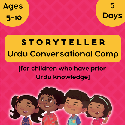 Virtual | 5-10 years old | Storyteller Urdu Summer Camp | 2026