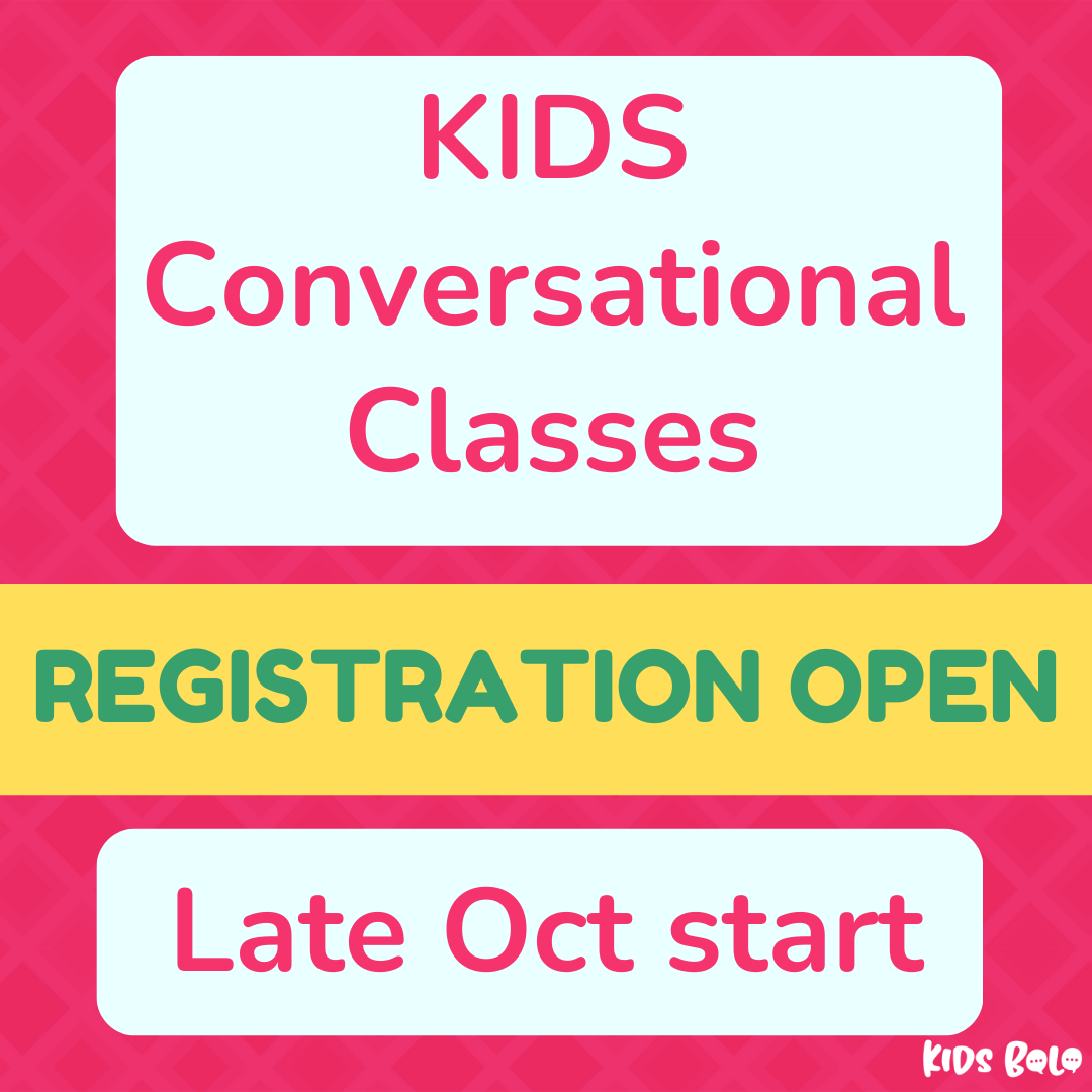 Urdu Conversational Classes (KIDS) - late Oct 2023 start