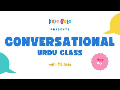 URDU BOLO™ Conversational Classes (KIDS) | Virtual